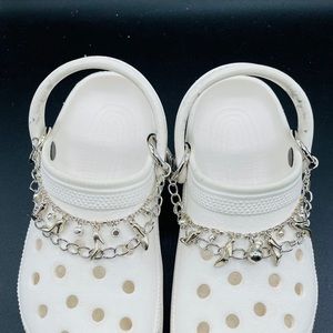 Crocs Exclusive Silver First Lady Hill Ring Chain